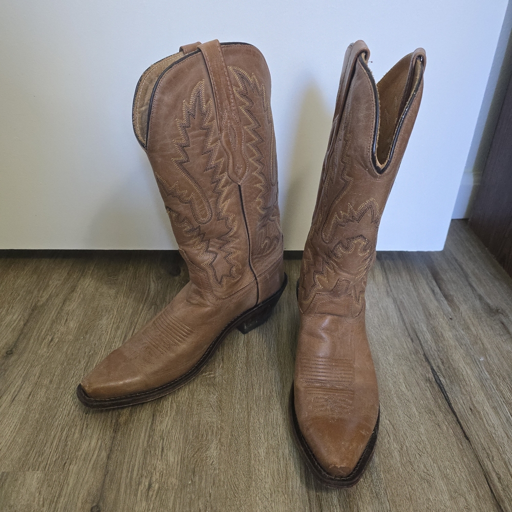 Old West Tan Western Boots
